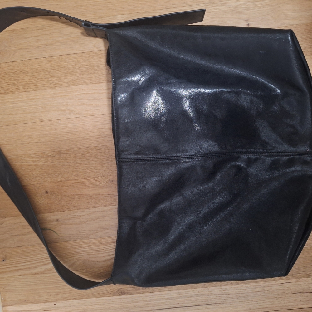 Black Leather Shoulder Bag